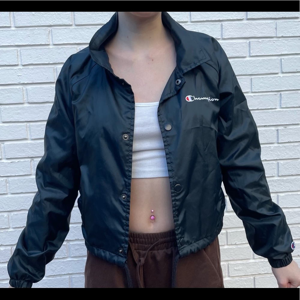 Champion collared windbreaker
